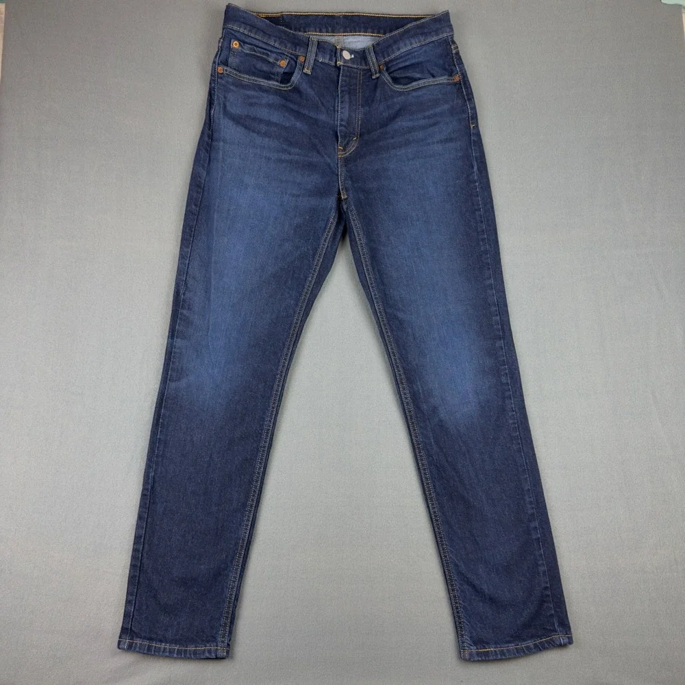 Levis 531 Athletic Slim Jeans Mens 34x32 Dark Indigo Tapered Denim Pants - Picture 1 of 10